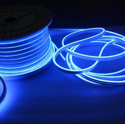 Стандарт высокой яркости и водонепроницаемый мини-неонный гибкий светодиодный свет, светодиодный неонный свет 6 Вт/м синий