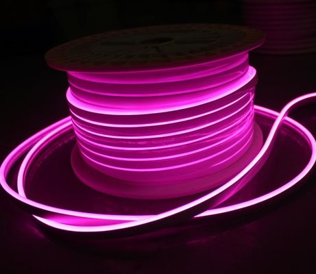 12В розовые светодиодные неонные флекс мини 6мм 2835 SMD световые полосы