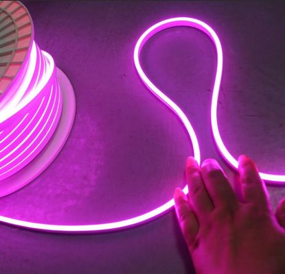 Высококачественный индивидуальный знак 12 В водонепроницаемый микроразмер 5 мм Led Neon Light Flex веревочные огни розовый фиолетовый