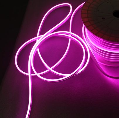 Гибкий неоновый светодиодный светильник Glow EL Wire String Strip 5 мм фиолетовые неоновые полоски освещения