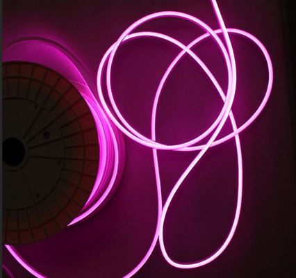 Гибкий неоновый светодиодный светильник Glow EL Wire String Strip 5 мм фиолетовые неоновые полоски освещения
