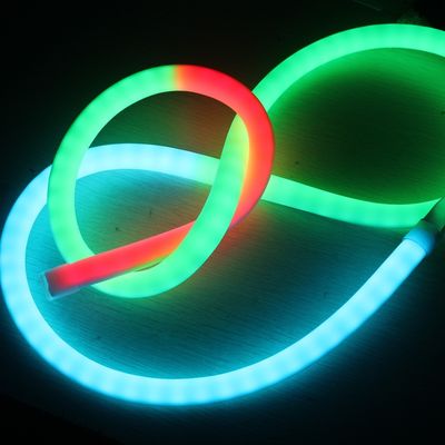 RGB светодиодный свет ленты изменяющий цвет светодиодный неоновый веревка свет небольшой ночной свет 360