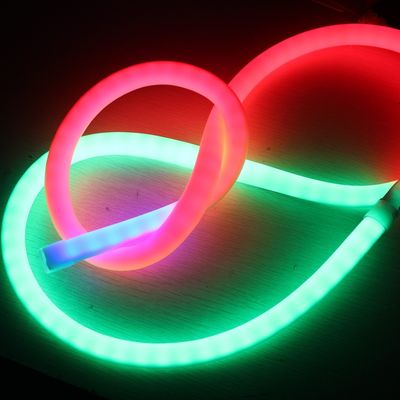 Светодиодное неоновое освещение 18 мм 360 раундов Цифровое программируемое неоновое Flex 24v для рождественского освещения