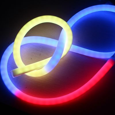 Удивительный 360 светодиодный неон Flex цифровой RGB неонные веревки огни адресной полосы 18 мм