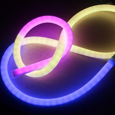 Высококачественный DMX RGB Гибкий LED Неон Пиксель Dream Цвет световой трубы 360 градусов круглый полоса