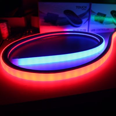 Magic DMX Led Neon Tube тонкий 17 мм * 17 мм квадратный цифровой неон-флекс 10 пикселей/M rgb