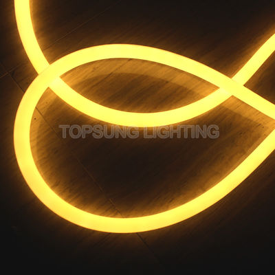 50м катушка Нео неоновый светодиодный гибкий светодиодный свет 5050 водонепроницаемая желтая янтарная неоновая веревка