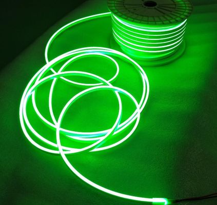 мини-размер 6x12 мм 2835SMD 120LEDs/m зеленый светодиодный неоновый флекс лента 24v 5cm режущие силиконовые гибкие полоски