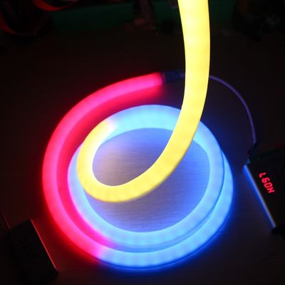 Внешний многоцветный водонепроницаемый IP65 RGB светодиодный декоративный свет с светодиодным неоном flex 360-градусные полоски