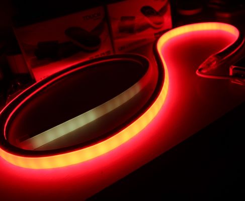 Полный цветоизменяющийся программируемый DMX Led Flex Neon topview квадратный цветоизменяющийся светодиодный веревочный свет