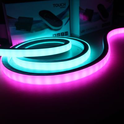 RGB изменяющий цвет SMD5050 70leds/m Square Flexible Led Neon Rope Light 18x18mm