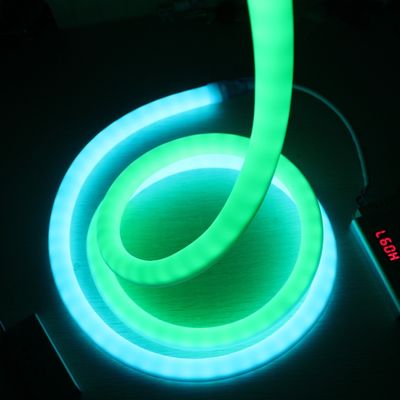 Удивительный круглый 360-градусный светодиодный гибкий цифровой неон Dmx неонная полоса света Dmx пиксель неонная веревка