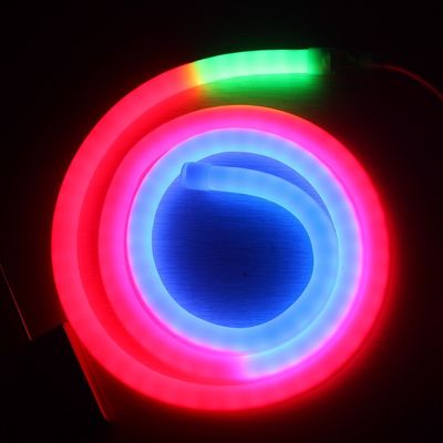 Полноцветный изменяющийся программируемый DMX Led Flex Neon 360 LED light neon замена пиксельной трубы