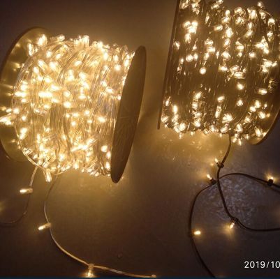 Специализированные 2200K Рождественские 12V светодиодные фейри клип струнные огни для наружных украшений деревьев