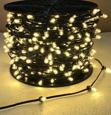 100м Внешнее дерево Декоративное темно-зеленое проволока Рождество 12В светодиодные фейри клип огни вел Рождество