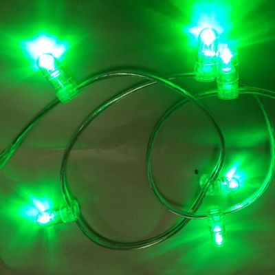 Бренд 100m 12в феи string 666 LED IP67 для низкого напряжения светлые зеленые кристаллические led струны