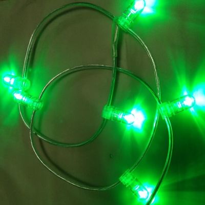 зеленый ПВХ кристаллический проволока DC 12V зажигательный свет 1000leds фейри свет струны 100м/ролл подсвечивают свечи