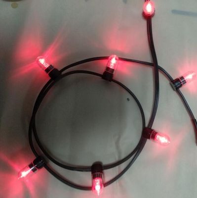 12В низкомощный светодиодный зажигалка свет 100м/ролл рождественские огни светодиодные струны огни красные рисовые струны 666 лампочек