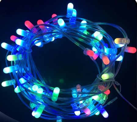 Наружная декоративная рождественская елка свет Струна 100m 666leds изменяющий цвет 12V светодиодные светильники