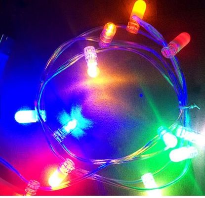 12В низкомощный светодиодный клип-светик многоцветный 100м/ролл длинные рождественские огни