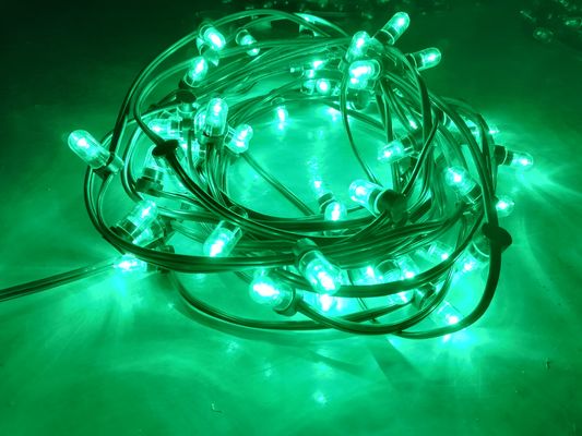 Наружная декоративная рождественская елка свет Струна 100m 666leds 12V светодиодные зажиматели огни зеленые огни