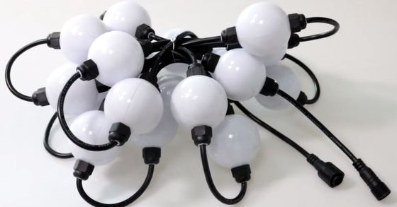 3м катушка 6 LEDS DMX 3D светодиодная шарик ws2811 светодиодная пиксельная струна 50мм глобус адресуемые шары 12в