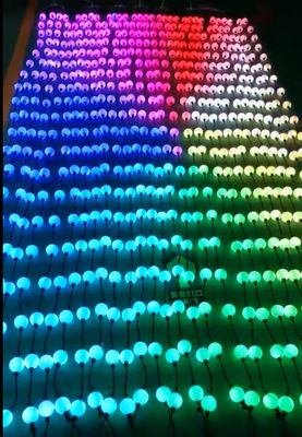 10 футовый катушка DMX 24v 50 мм RGB пиксель подсветка световые струны глобус 3D шары для проекта внешнего декора