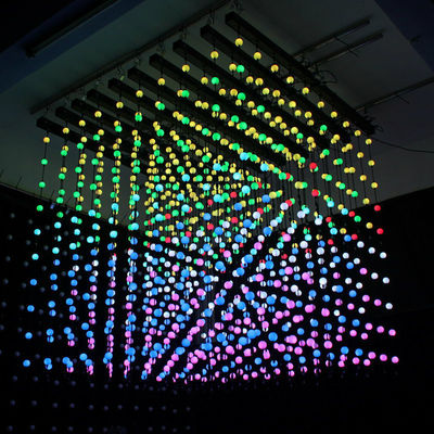 5m 25 dmx шариковые струны светодиодный точечный свет пиксель 3d глобус шторные огни программируемое украшение